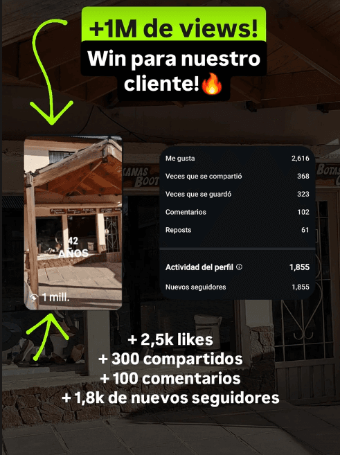 vistas en un solo reel